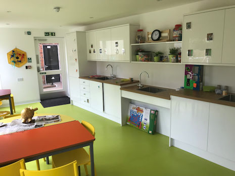 Day care and respite students can enjoy themselves in the arts and crafts room