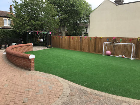 Photograph: The play lawn, great place to enjoy a game or chill in the fresh air